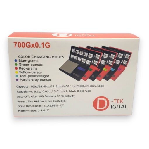 D-Tek M150 Digital Scale w/Color Changing Modes 150g x 0.01g