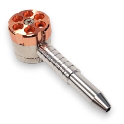 Six Shooter Metal Hand Pipes w/Grinder