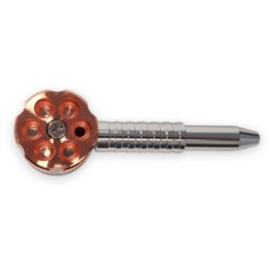 Six Shooter Metal Hand Pipes w/Grinder