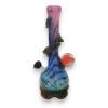 14" Flower Implosion Glass Water Pipe w/14mm GOG Joint, Flame Wrap & Lotus Base