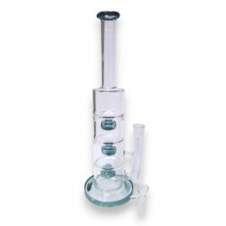 17" Triple Puck Rig Glass Water Pipe