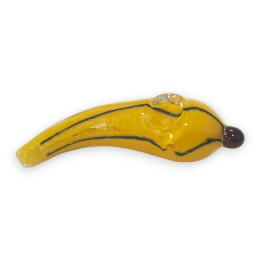 5.25" Banana Shaped Glass Hand Pipes (2pcs/pack)