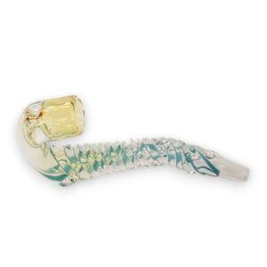 3" Twisted Saxophone Glass Sherlock Chillums (5pcs/pack)