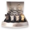 3.5" Metallic Angled Thumb Slide Zico Soft Flame Pipe Lighters w/Tamper, Poker, and Cutter (10pcs/box)