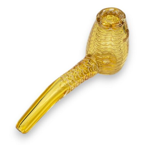 6.5" Fumed Waterdrop Reversed Hammer Sherlock Glass Hand Pipes w/Large Chamber