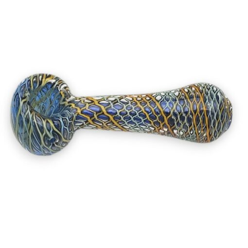 4.5" Waterdrop Netting Spoon Glass Hand Pipes (2pcs/pack)