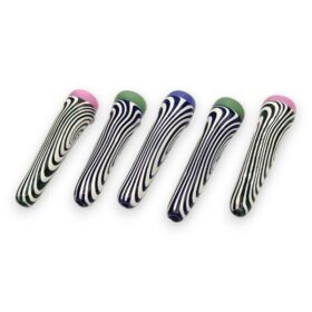 3.5" Full Hypnoswirl Conical Glass Chillums w/Feet